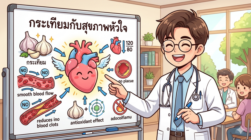 กระเทียมปกป้องหัวใจและหลอดเลือด