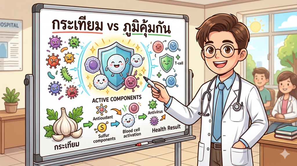 กระเทียมเสริมภูมิคุ้มกัน (Immunomodulatory)