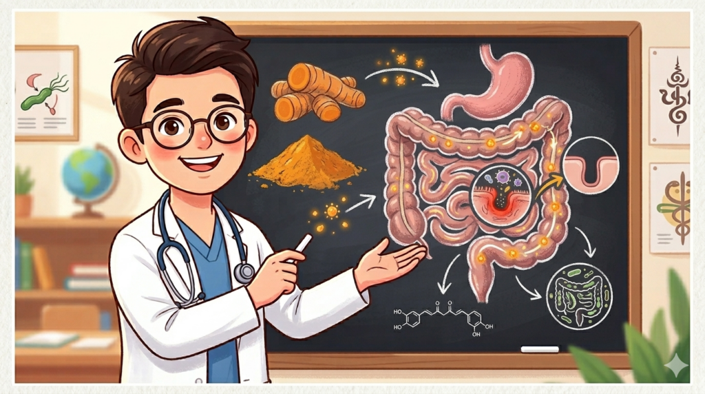 ขมิ้นชัน มีสรรพคุณปกป้องกระเพาะและหลอดอาหาร